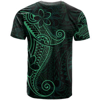 Black Green Polynesian Tribal T Shirt - Polynesian Pride