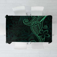 Black Green Polynesian Tribal Tablecloth - Polynesian Pride
