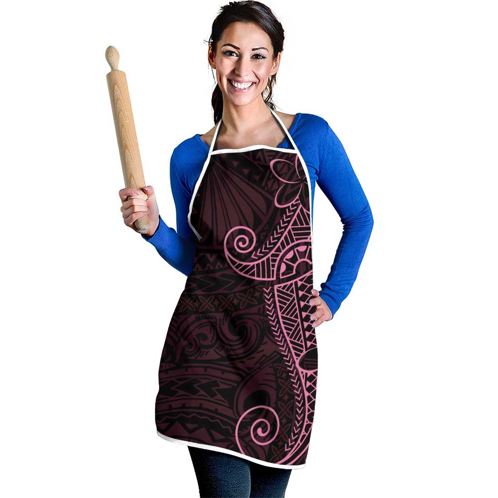 Black Pink Polynesian Tribal Apron - Polynesian Pride