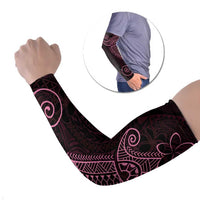 Black Pink Polynesian Tribal Arm Sleeves LT9 Set of 2 Pink - Polynesian Pride