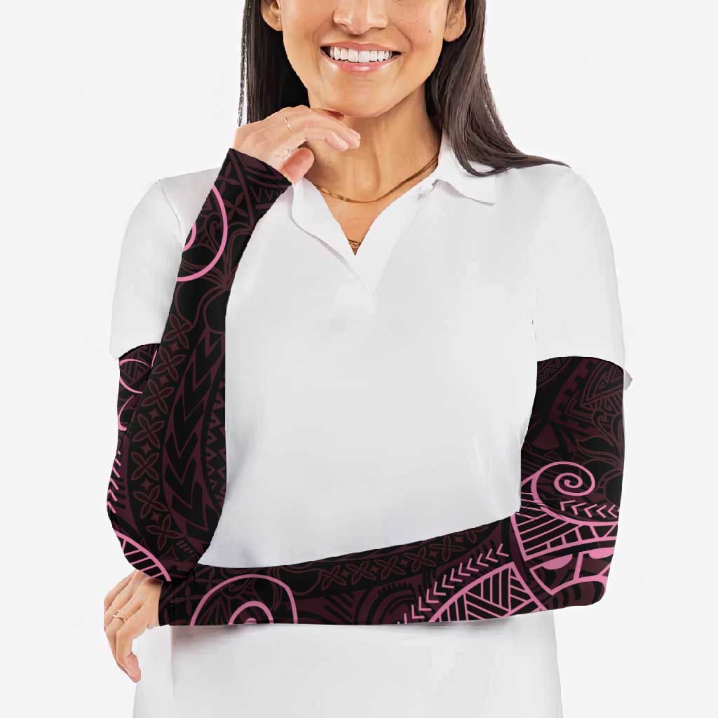 Black Pink Polynesian Tribal Arm Sleeves LT9 - Polynesian Pride