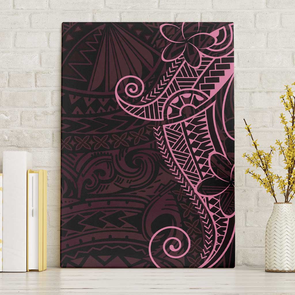 Black Pink Polynesian Tribal Canvas Wall Art - Polynesian Pride
