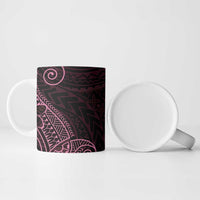 Black Pink Polynesian Tribal Ceramic Mug - Polynesian Pride