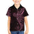 Black Pink Polynesian Tribal Family Matching Long Sleeve Bodycon Dress and Hawaiian Shirt - Polynesian Pride