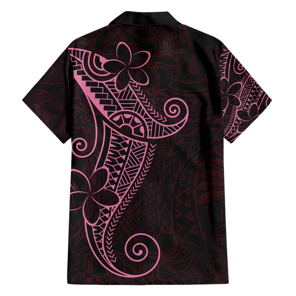 Black Pink Polynesian Tribal Family Matching Summer Maxi Dress and Hawaiian Shirt LT9 - Polynesian Pride
