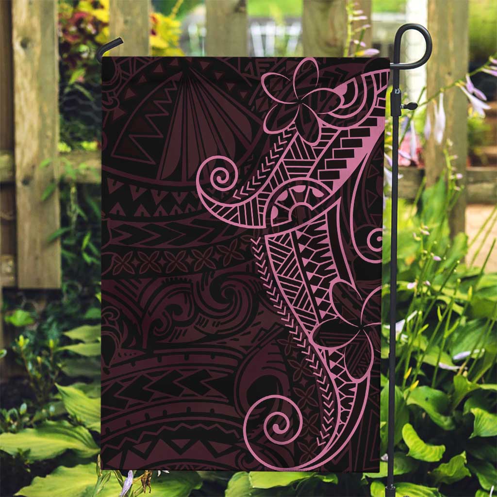 Black Pink Polynesian Tribal Garden Flag - Polynesian Pride