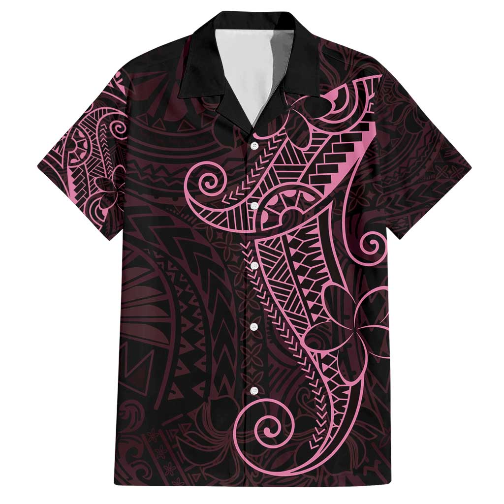 Black Pink Polynesian Tribal Hawaiian Shirt - Polynesian Pride