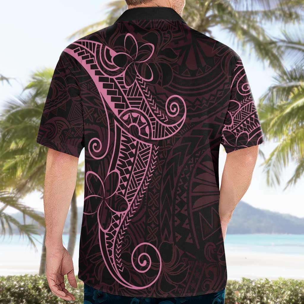 Black Pink Polynesian Tribal Hawaiian Shirt - Polynesian Pride