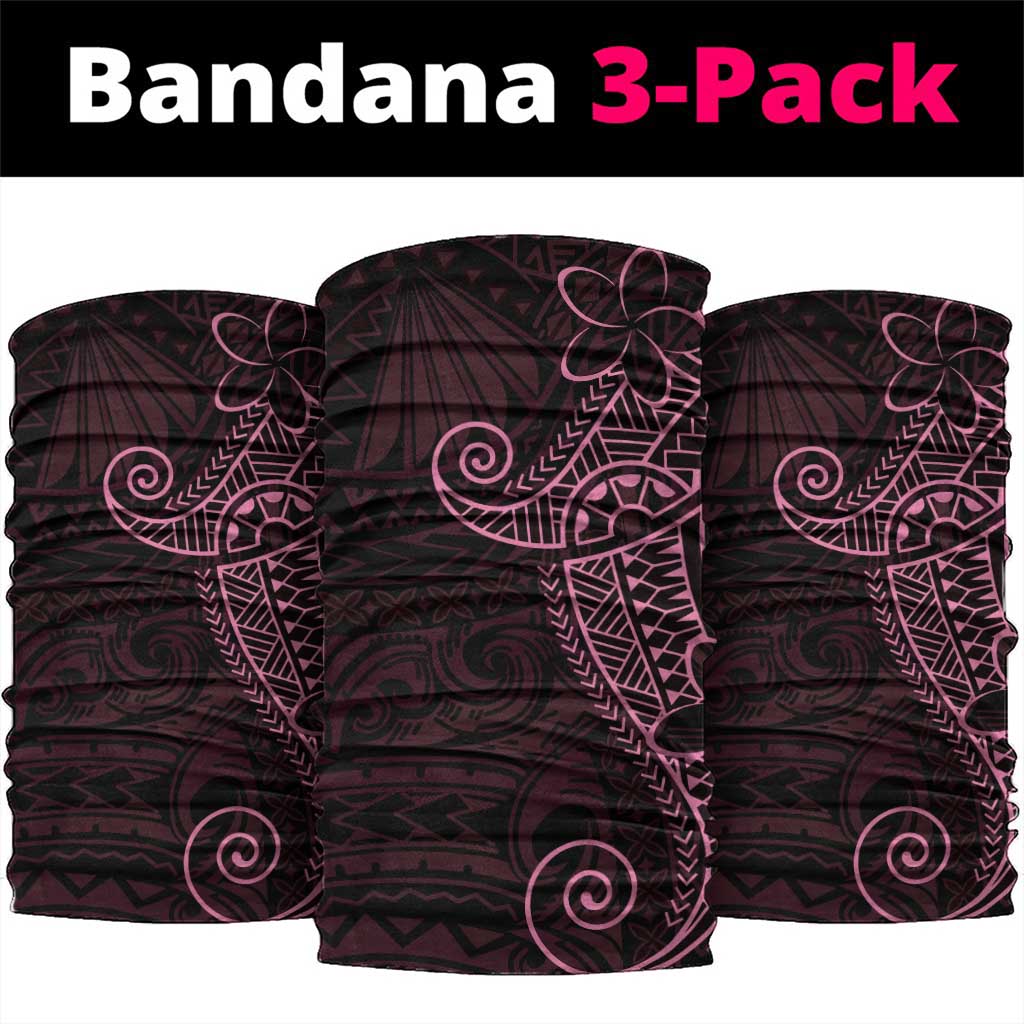 Black Pink Polynesian Tribal Neck Gaiter - Polynesian Pride