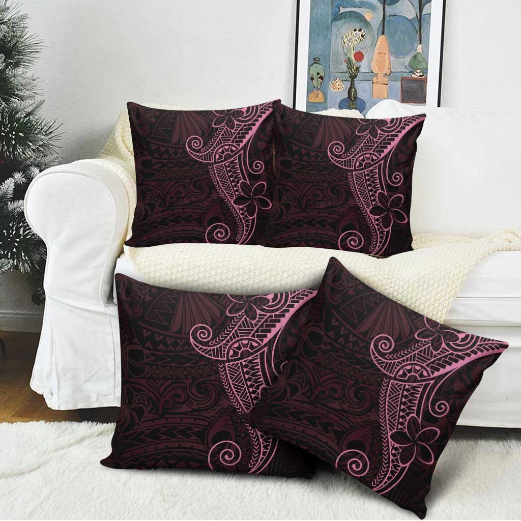 Black Pink Polynesian Tribal Pillow Cover LT9 - Polynesian Pride