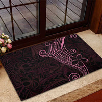 Black Pink Polynesian Tribal Rubber Doormat LT9 - Polynesian Pride