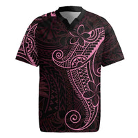 Black Pink Polynesian Tribal Rugby Jersey - Polynesian Pride