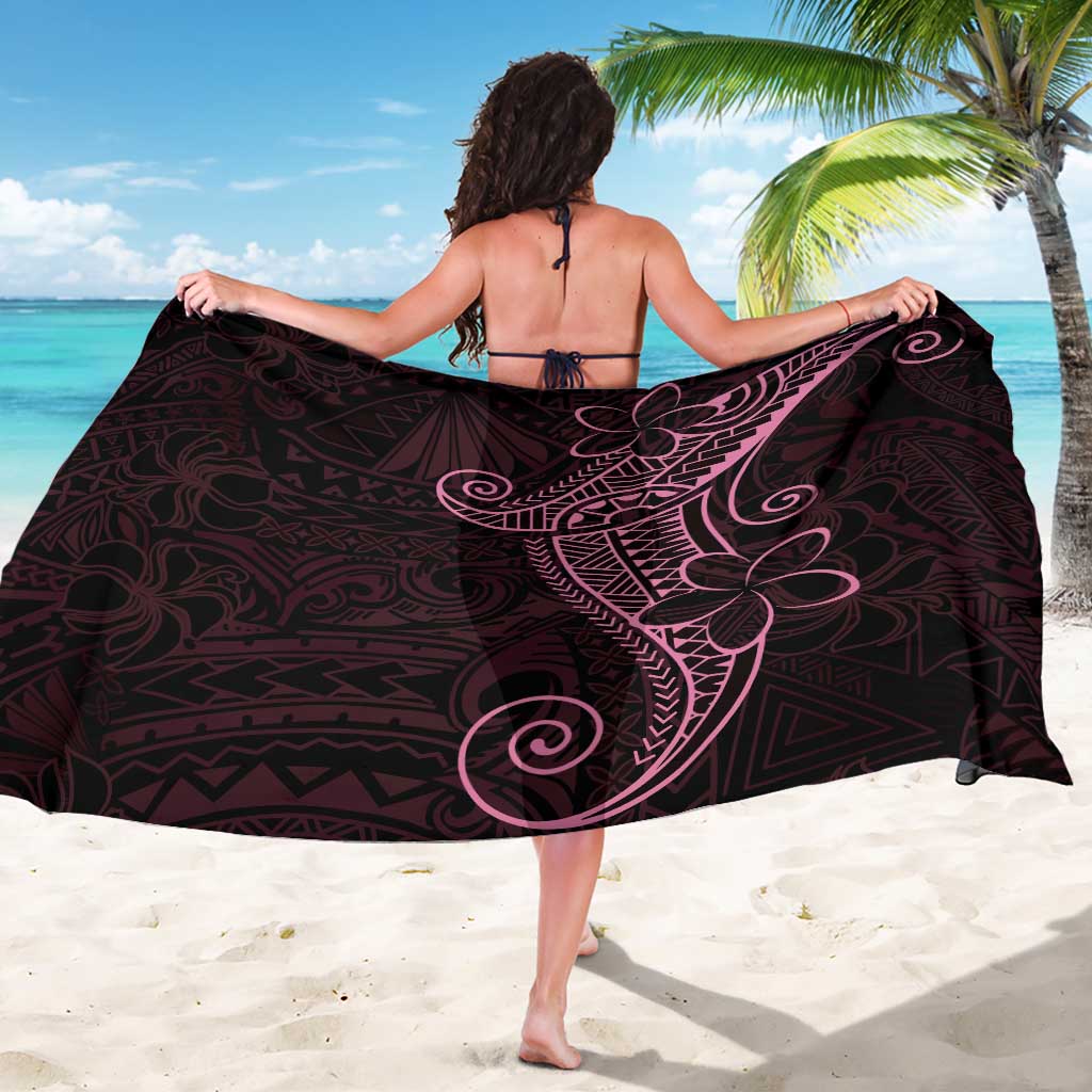 Black Pink Polynesian Tribal Sarong LT9 - Polynesian Pride