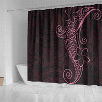 Black Pink Polynesian Tribal Shower Curtain - Polynesian Pride