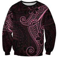 Black Pink Polynesian Tribal Sweatshirt - Polynesian Pride
