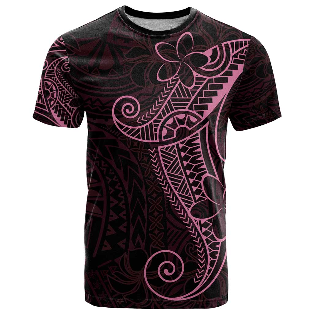 Black Pink Polynesian Tribal T Shirt - Polynesian Pride