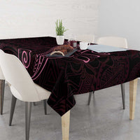 Black Pink Polynesian Tribal Tablecloth - Polynesian Pride