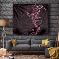 Black Pink Polynesian Tribal Tapestry - Polynesian Pride