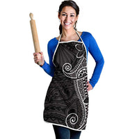 Black White Polynesian Tribal Apron - Polynesian Pride