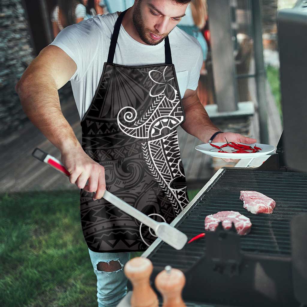 Black White Polynesian Tribal Apron - Polynesian Pride
