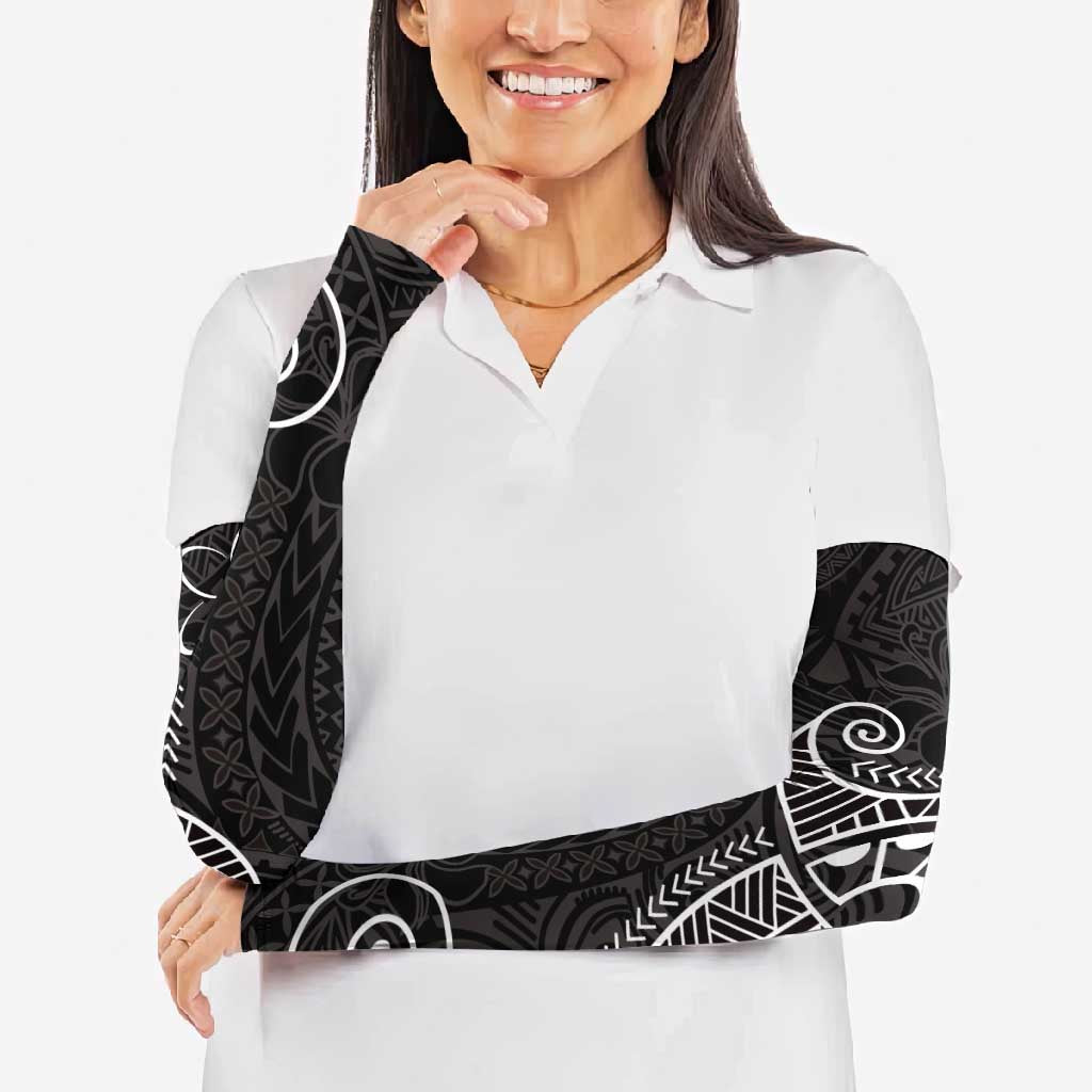 Black White Polynesian Tribal Arm Sleeves LT9 - Polynesian Pride