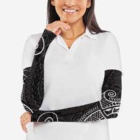 Black White Polynesian Tribal Arm Sleeves LT9 - Polynesian Pride