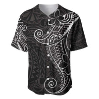 Black White Polynesian Tribal Baseball Jersey - Polynesian Pride