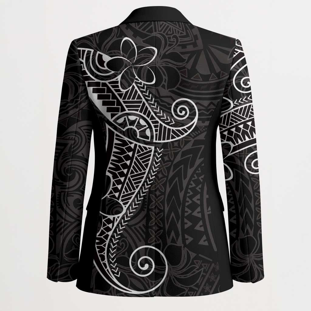 Black White Polynesian Tribal Blazer LT9 - Polynesian Pride