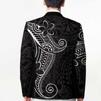 Black White Polynesian Tribal Blazer LT9 - Polynesian Pride