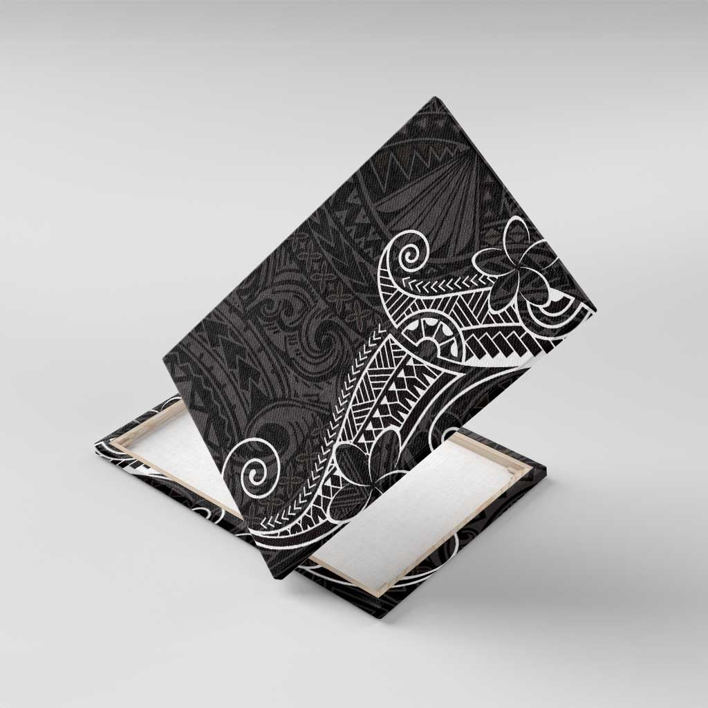 Black White Polynesian Tribal Canvas Wall Art - Polynesian Pride