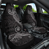 Black White Polynesian Tribal Car Seat Cover - Polynesian Pride