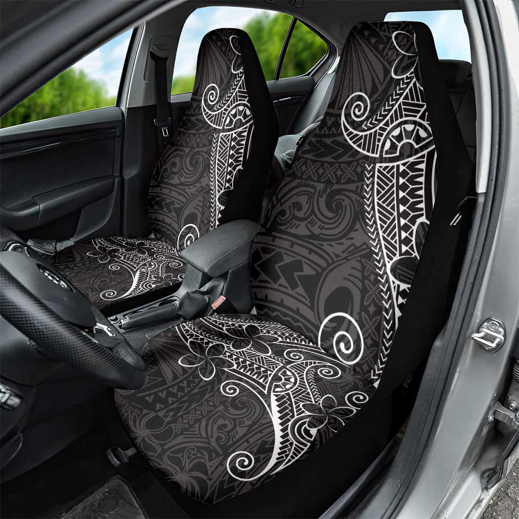 Black White Polynesian Tribal Car Seat Cover - Polynesian Pride