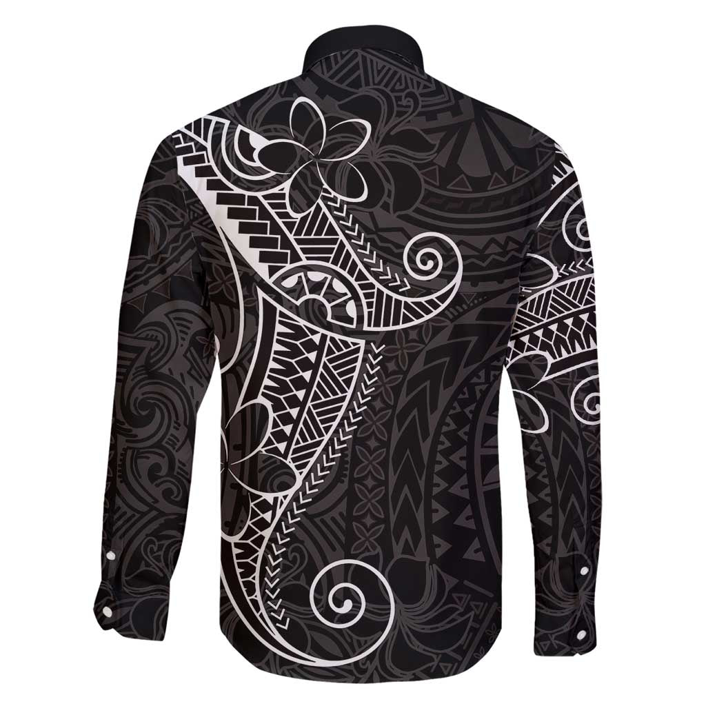 Black White Polynesian Tribal Family Matching Mermaid Dress and Hawaiian Shirt LT9 - Polynesian Pride
