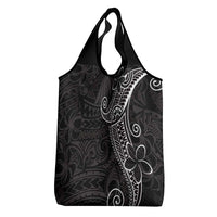Black White Polynesian Tribal Grocery Bag LT9 - Polynesian Pride