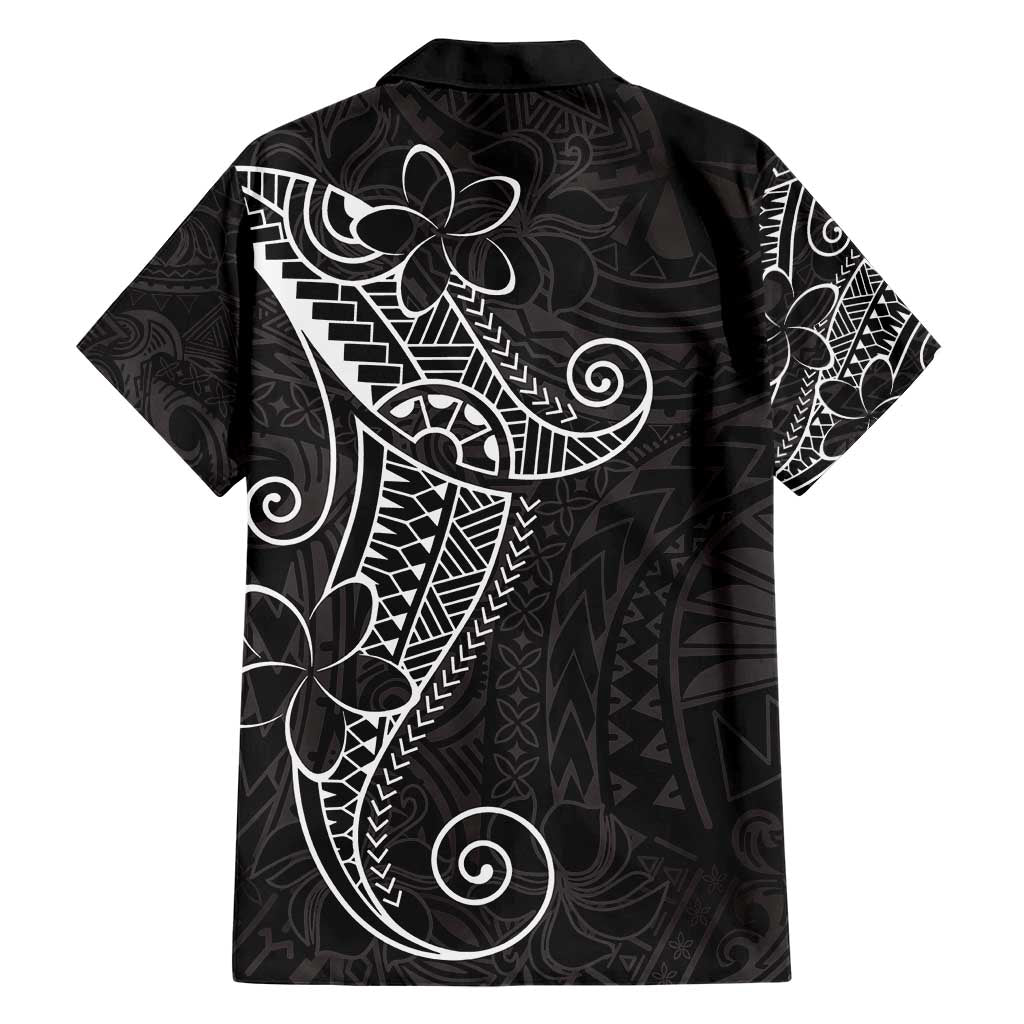 Black White Polynesian Tribal Hawaiian Shirt - Polynesian Pride
