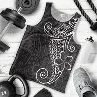 Black White Polynesian Tribal Men Tank Top - Polynesian Pride