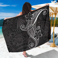 Black White Polynesian Tribal Sarong LT9 One Size 44 x 66 inches White - Polynesian Pride