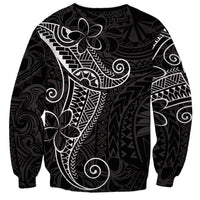 Black White Polynesian Tribal Sweatshirt LT9 - Polynesian Pride