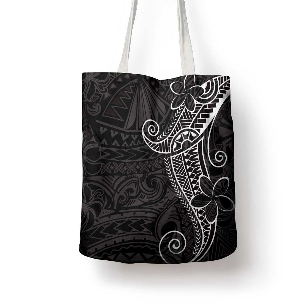 Black White Polynesian Tribal Tote Bag LT9 - Polynesian Pride