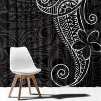 Black White Polynesian Tribal Window Curtain LT9 - Polynesian Pride