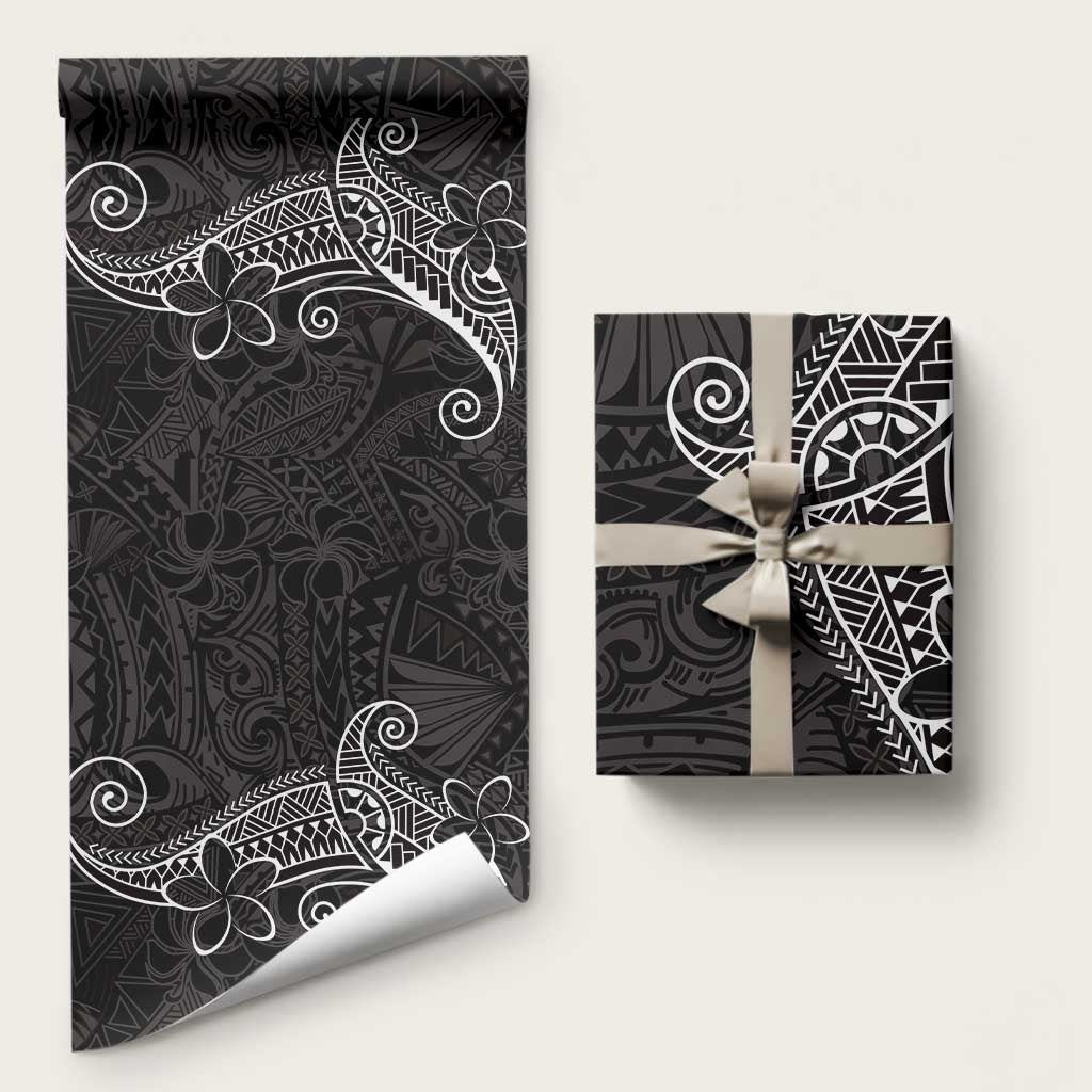 Black White Polynesian Tribal Wrapping Paper - Polynesian Pride