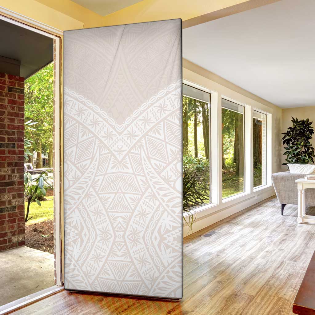 Lotu Tamaiti Tongan Polynesian Art Pattern Door Cover Traditional Tribal Motifs - Polynesian Pride