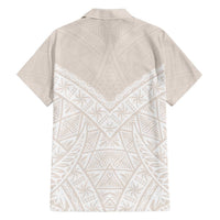 Lotu Tamaiti Tongan Polynesian Art Pattern Family Matching Off Shoulder Short Dress and Hawaiian Shirt Traditional Tribal Motifs - Polynesian Pride