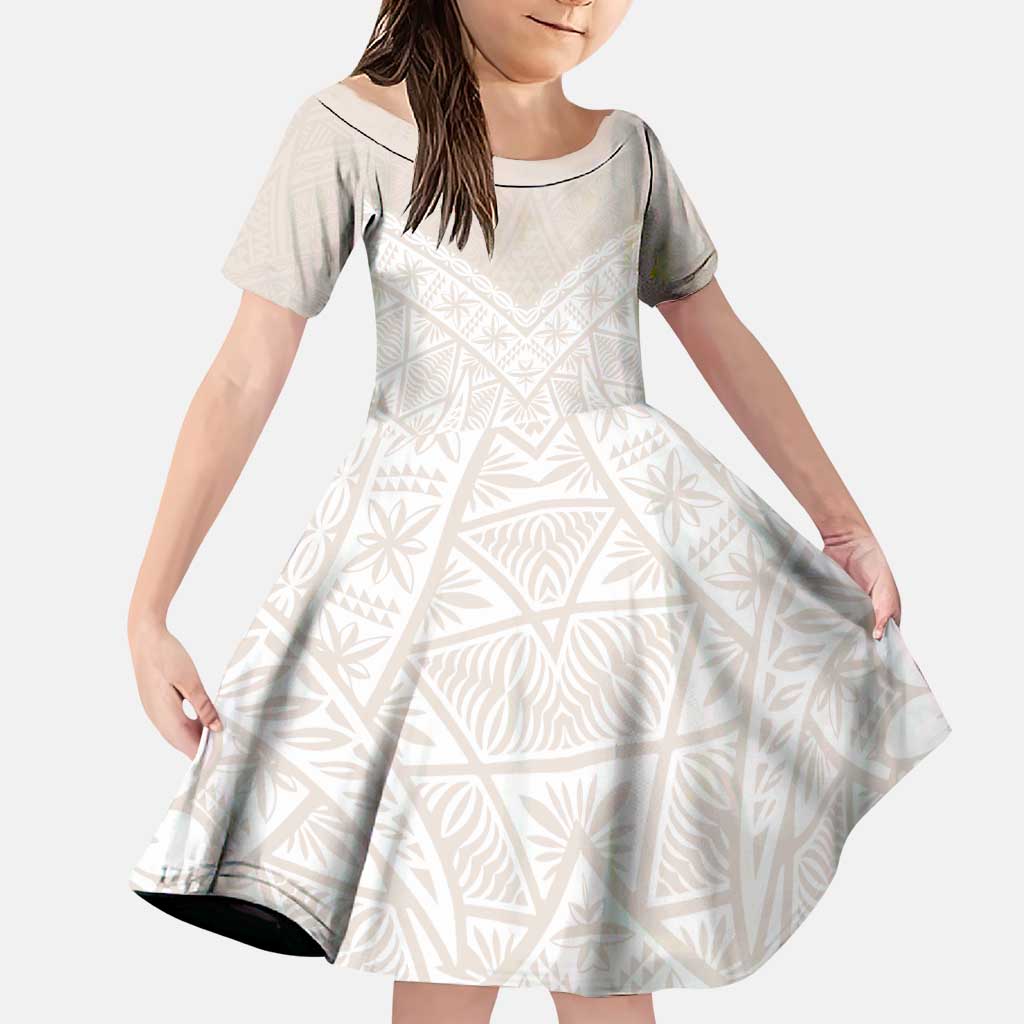 Lotu Tamaiti Tongan Polynesian Art Pattern Family Matching Puletasi and Hawaiian Shirt Traditional Tribal Motifs - Polynesian Pride