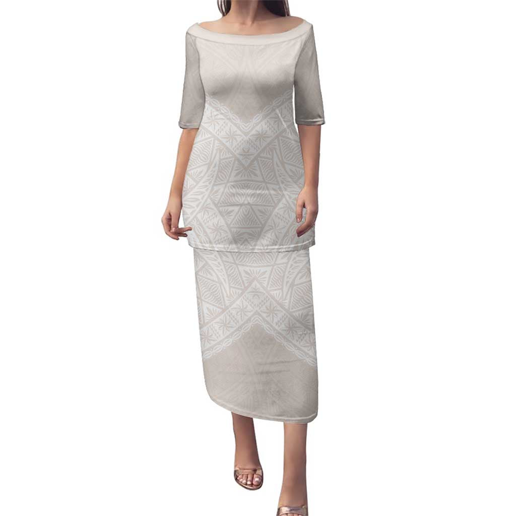 Lotu Tamaiti Tongan Polynesian Art Pattern Family Matching Puletasi and Hawaiian Shirt Traditional Tribal Motifs - Polynesian Pride