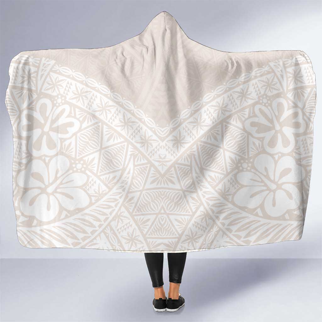 Lotu Tamaiti Tongan Polynesian Art Pattern Hooded Blanket Traditional Tribal Motifs - Polynesian Pride