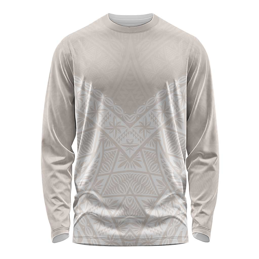 Lotu Tamaiti Tongan Polynesian Art Pattern Long Sleeve Shirt Traditional Tribal Motifs - Polynesian Pride