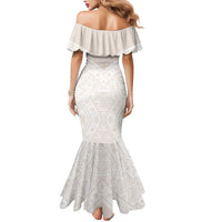 Lotu Tamaiti Tongan Polynesian Art Pattern Mermaid Dress Traditional Tribal Motifs - Polynesian Pride