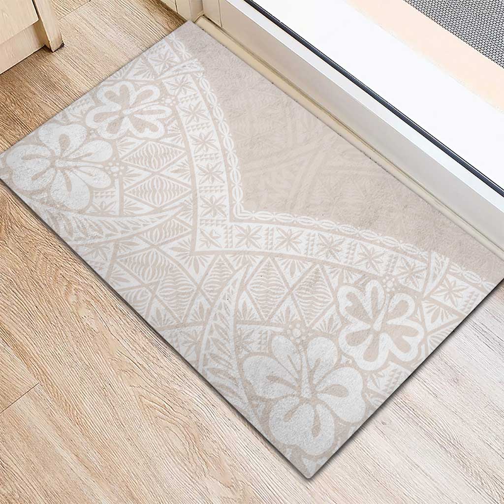Lotu Tamaiti Tongan Polynesian Art Pattern Rubber Doormat Traditional Tribal Motifs - Polynesian Pride