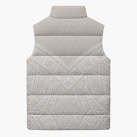 Lotu Tamaiti Tongan Polynesian Art Pattern Sleeveless Puffer Jacket Traditional Tribal Motifs - Polynesian Pride